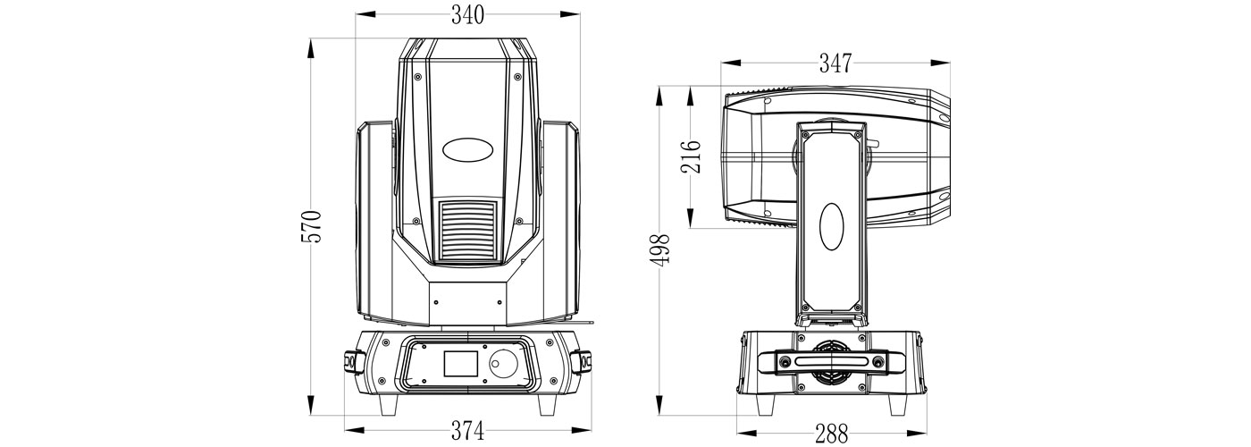 350W Beam Moving Head