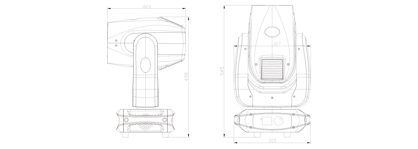 A L150 Dimensions